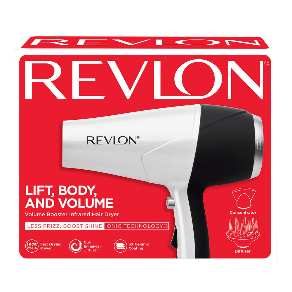 REVLON infrared hair dryer removable end cap simplifies cleaning and maintenance.
