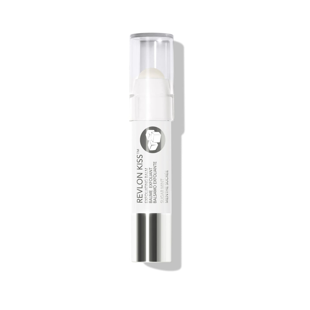 Revlon Kiss Sugar Scrub Exfoliating Lip Balm tube for exfoliation and 24-hour hydration