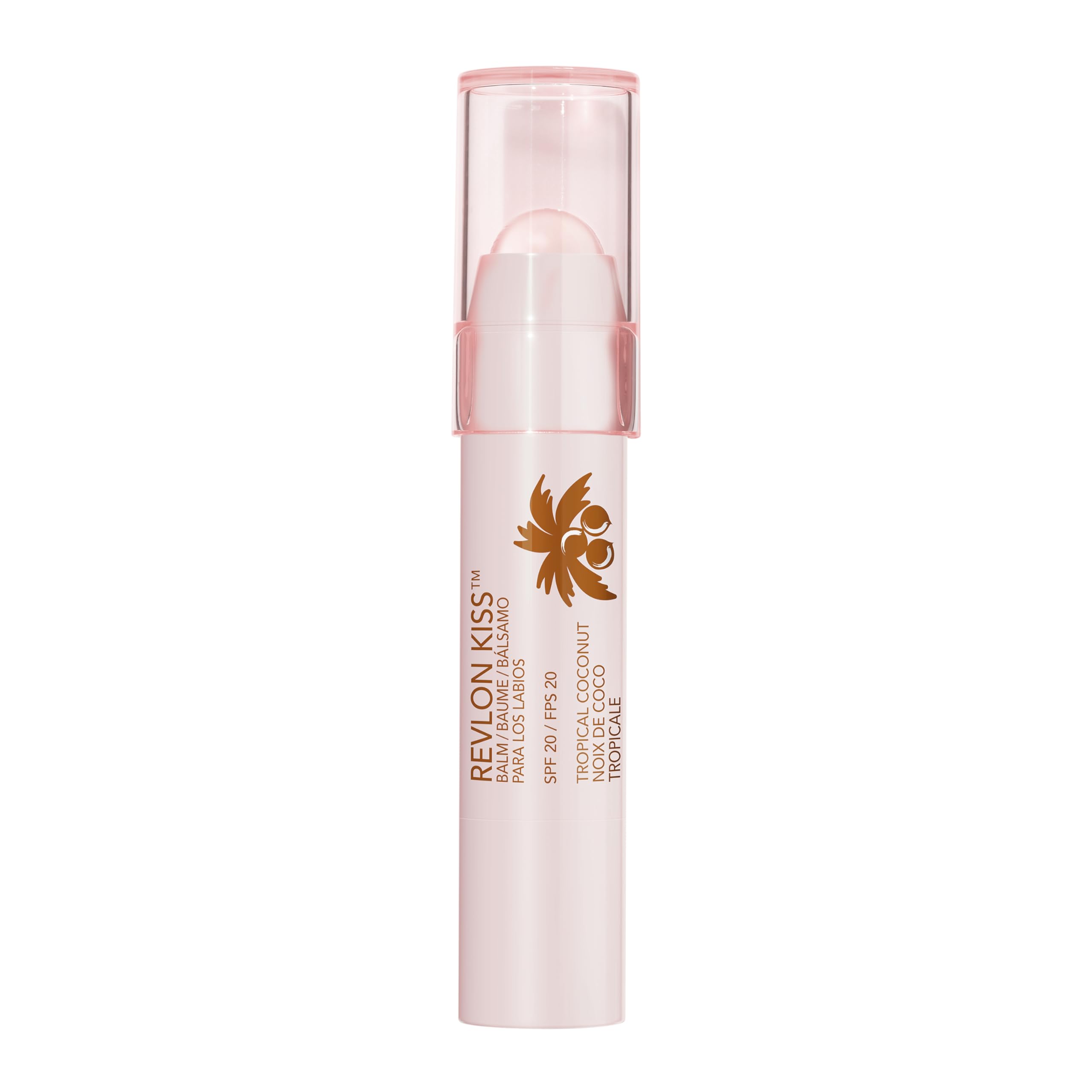 REVLON Kiss Tinted Lip Balm Fresh Strawberry provides juicy shine