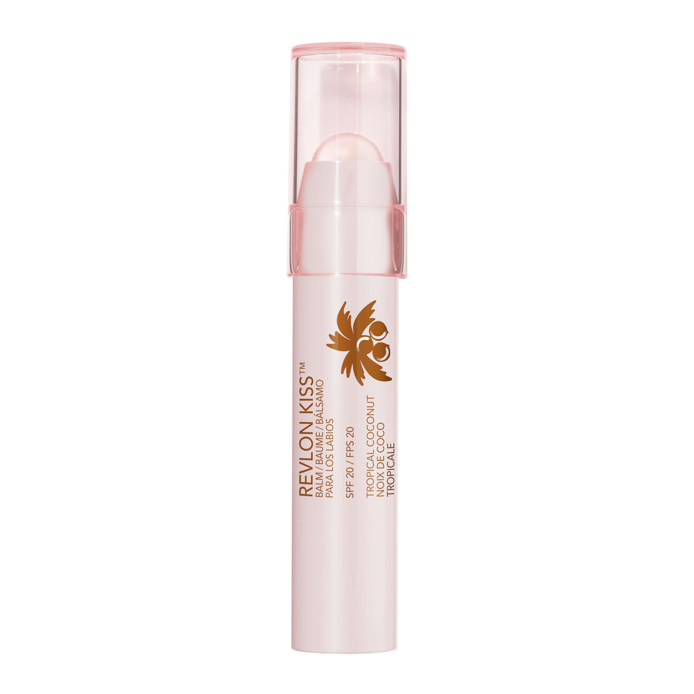 REVLON Kiss Tinted Lip Balm Fresh Strawberry provides juicy shine