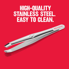 Revlon large gripping surface provides better control during tweezing