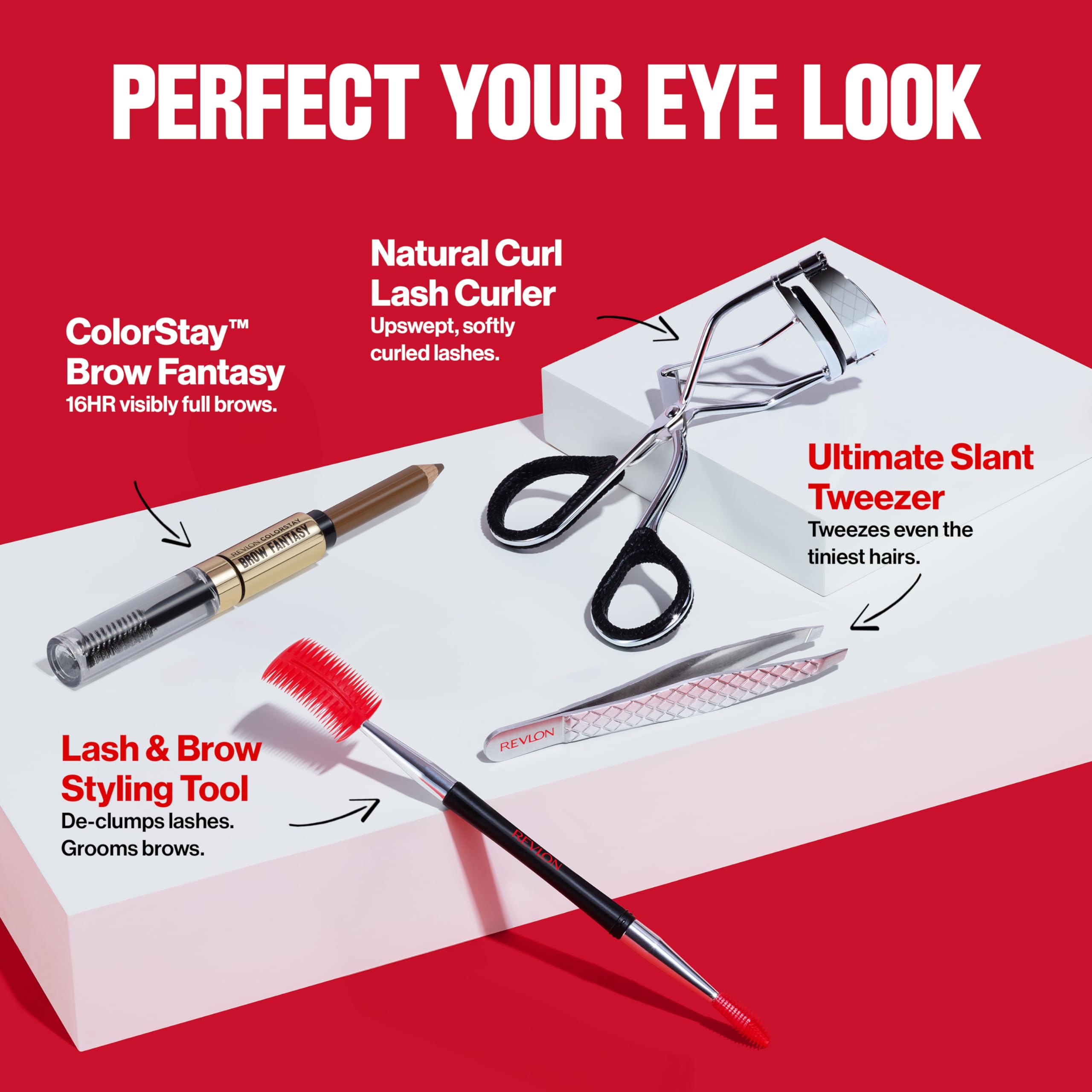 Revlon Lash and Brow Styling Tool spoolie end grooming unruly brows.