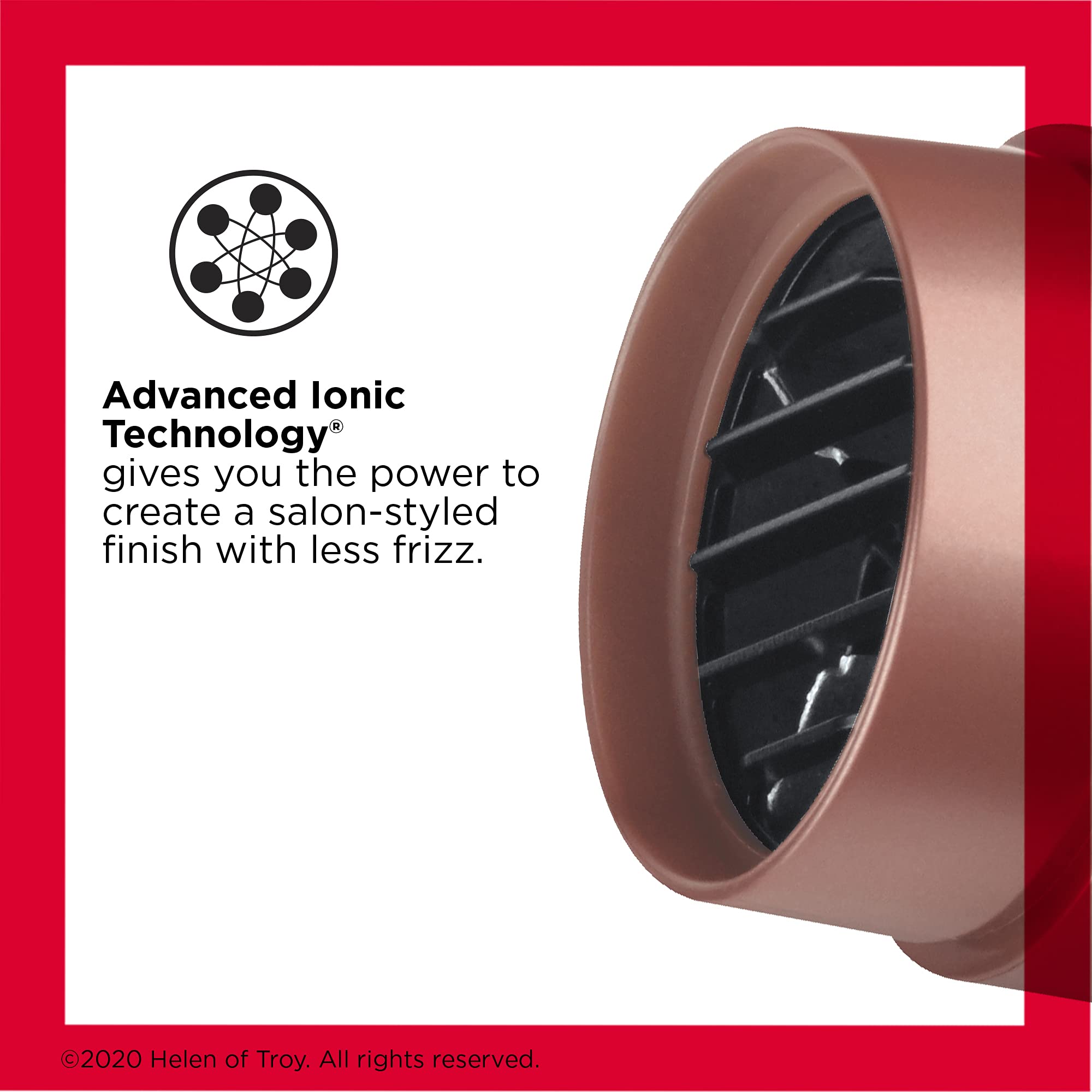 Revlon Light and Fast Hair Dryer with ionic technology reduces frizz for shiny, salon-like results.