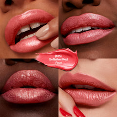 REVLON Softsilver Red swatch highlights bold color with lightweight wear.
