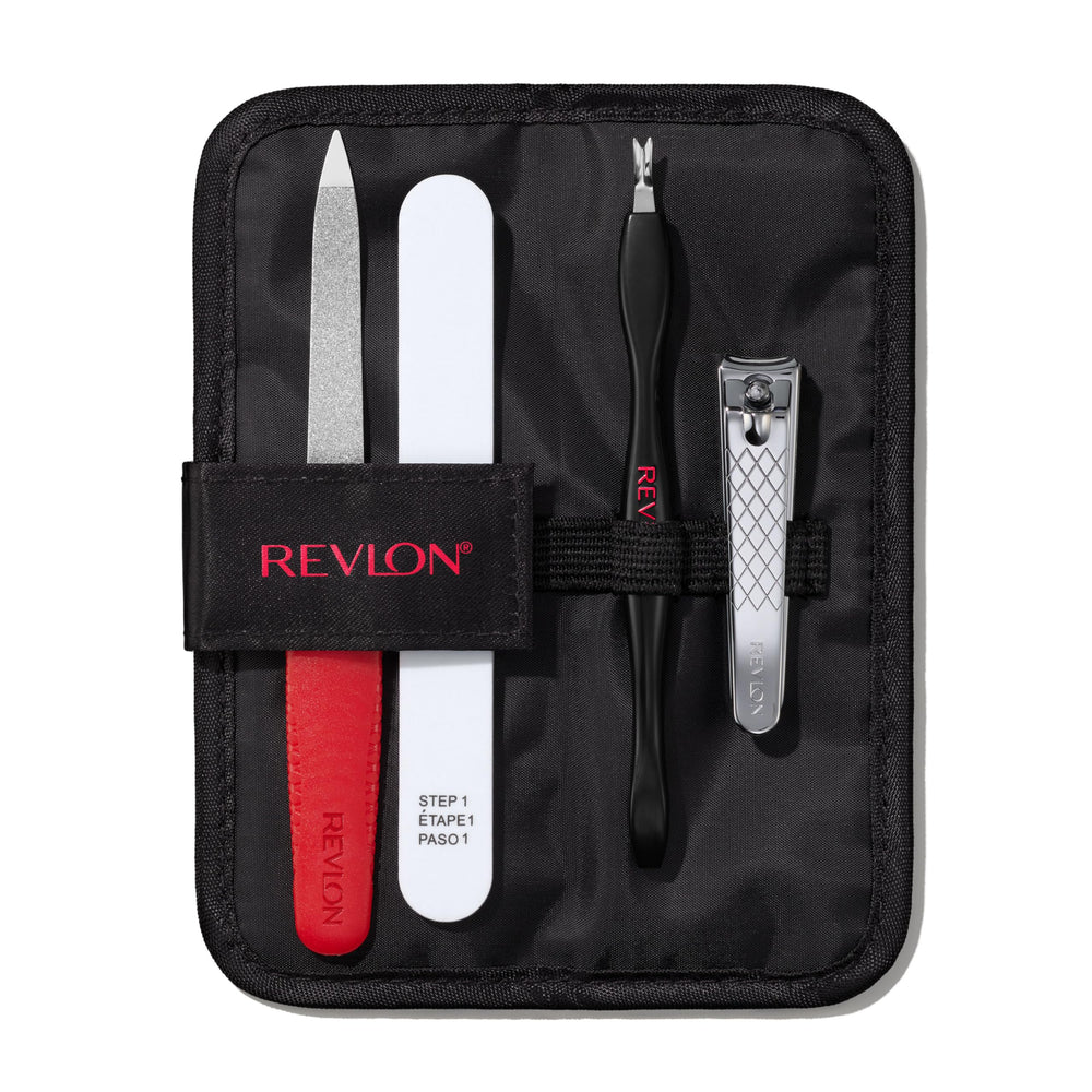 Revlon dual-ended cuticle trimmer close-up for precise cuticle care.