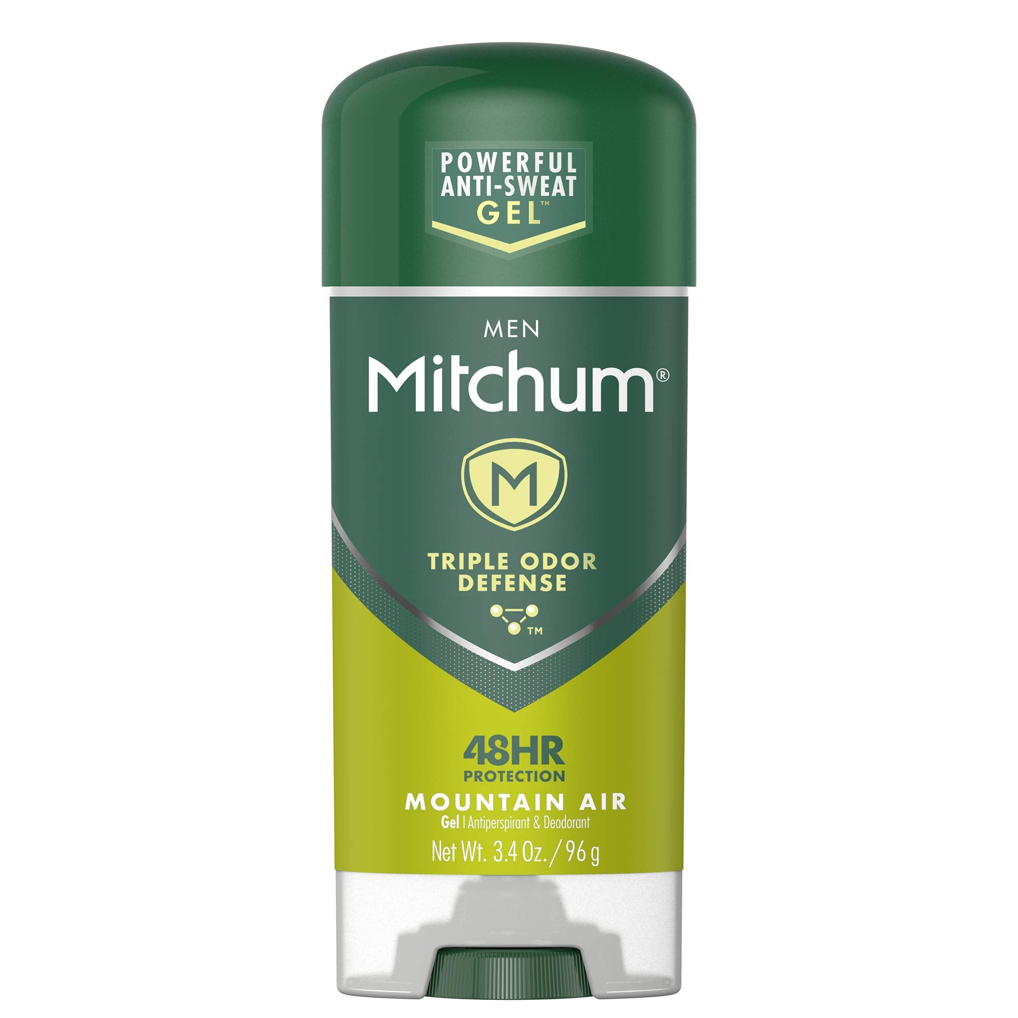 Revlon Mitchum Mountain Air clear gel application keeps you dry and fresh.