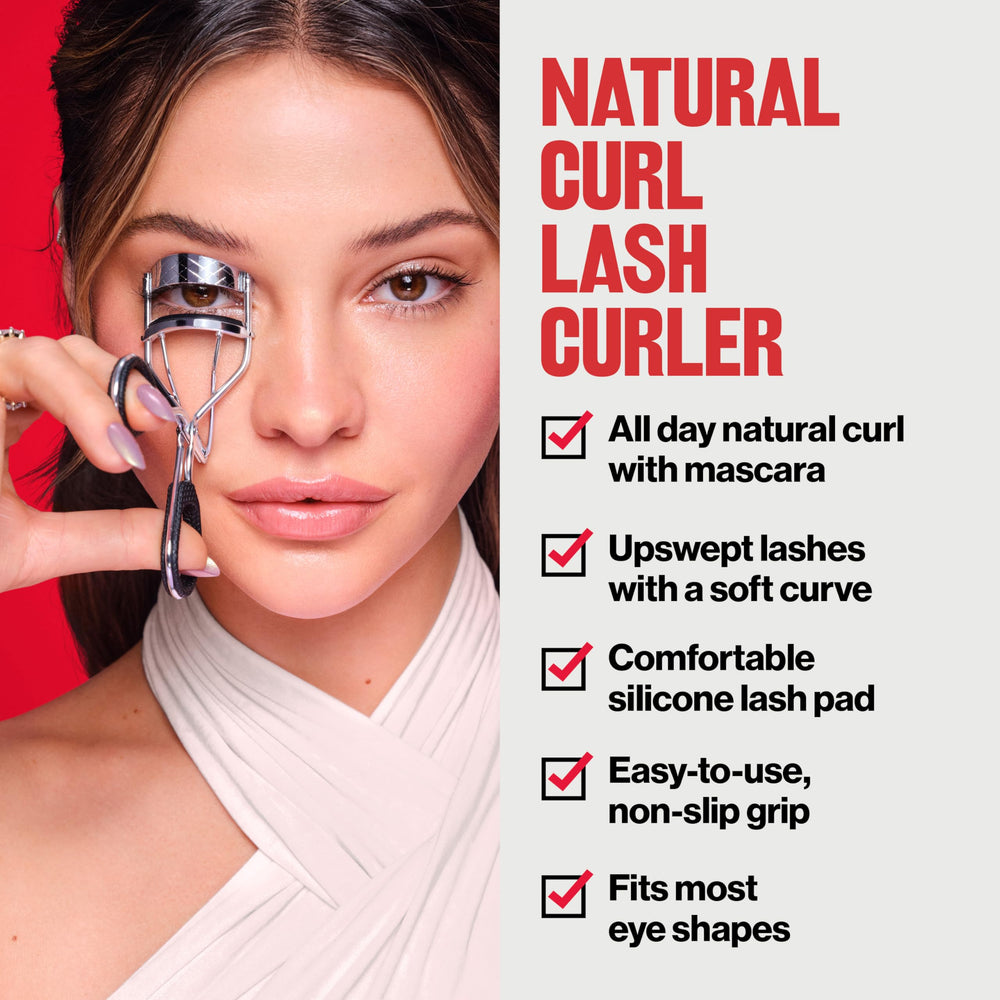 Revlon Natural Curl Lash Curler non-slip grip for secure use.