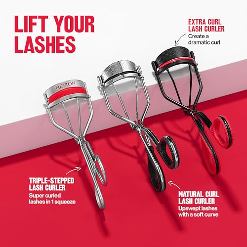 Revlon Natural Curl Lash Curler creates a natural upsweep look.