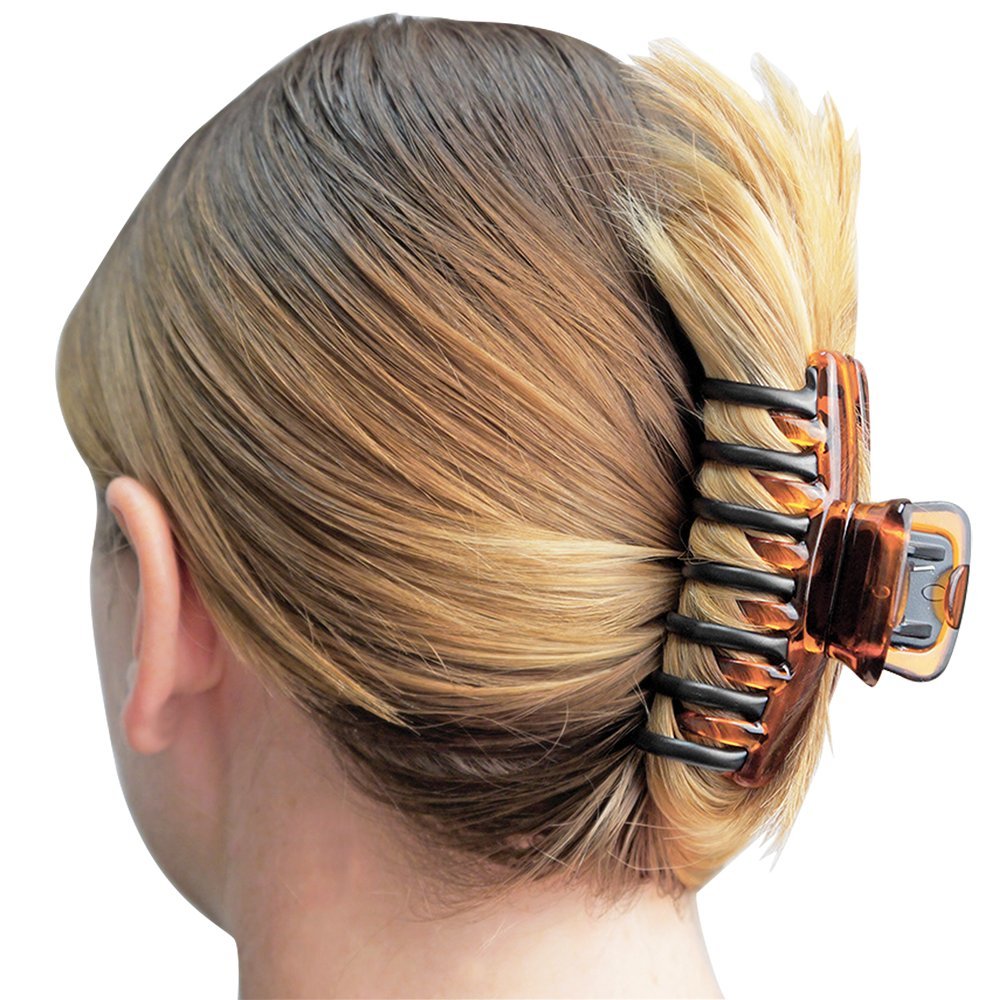 REVLON no-pulling clip protects strands while styling