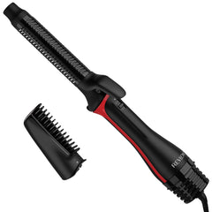 Revlon One-Step Blowout Styler barrel closeup with triple ceramic coating for smooth, shiny results.