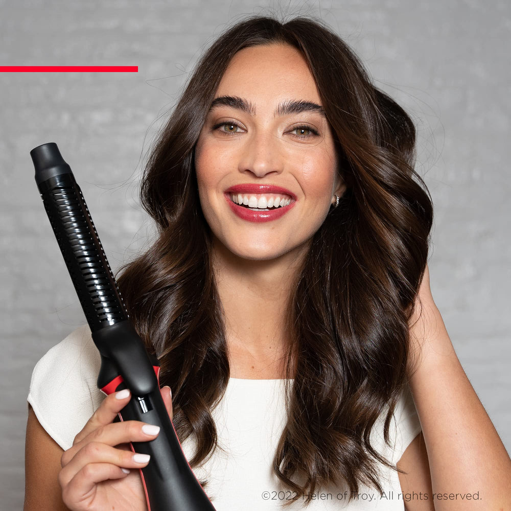 Revlon One-Step Blowout Styler cool-tip handle provides comfortable grip during styling.