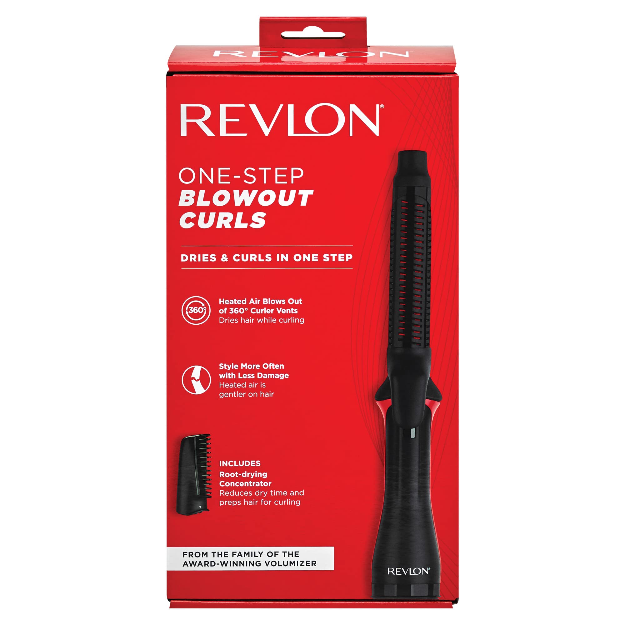 Revlon One-Step Blowout Styler sleek handle for comfortable daily styling.