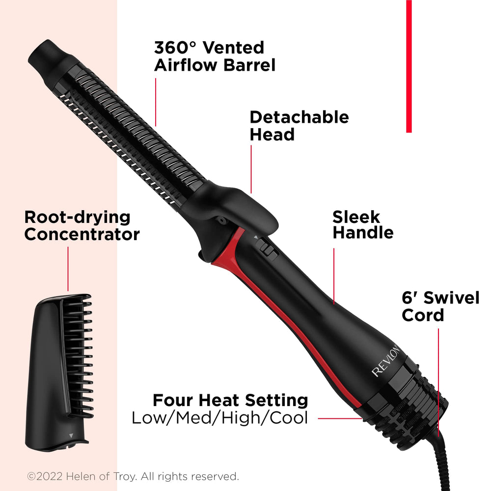 Revlon One-Step Blowout Styler travel compact design fits gym bags.