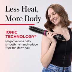 REVLON One-Step Root Booster ceramic-coated barrel ensures even heat distribution.