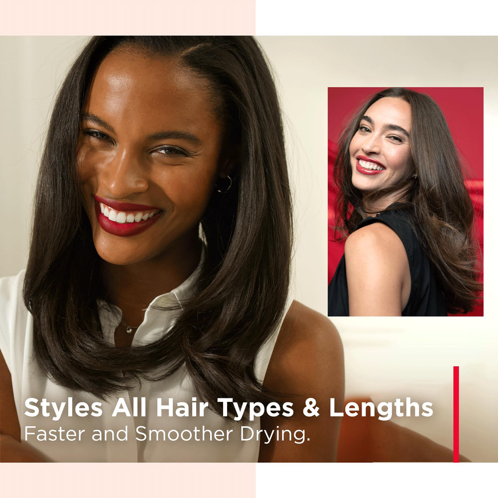 REVLON One-Step Volumizer Mint ionic-ceramic technology speeds drying and minimizes frizz
