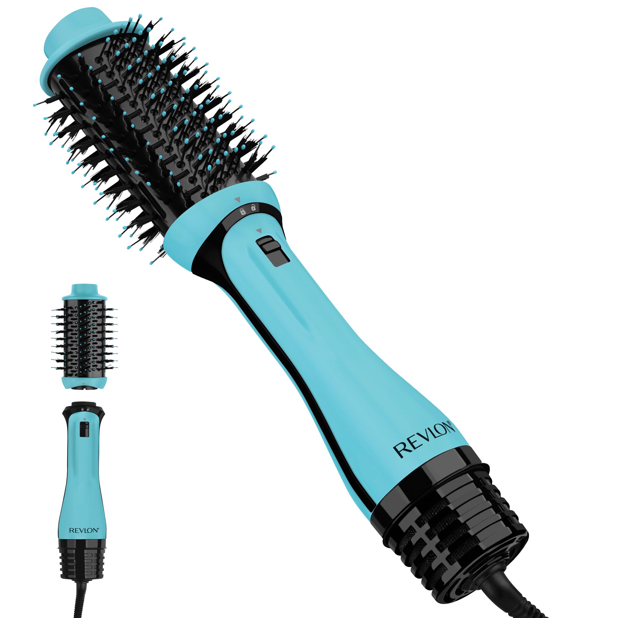 Revlon One-Step Volumizer Plus close-up of the dry brush for salon-like blowouts at home.