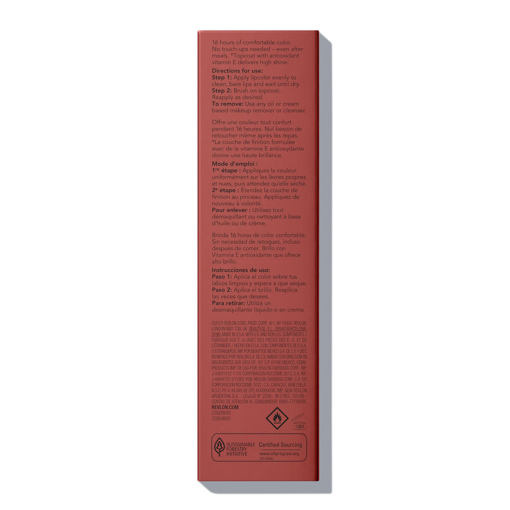Paleta de 30 tonos ColorStay para labios de REVLON.