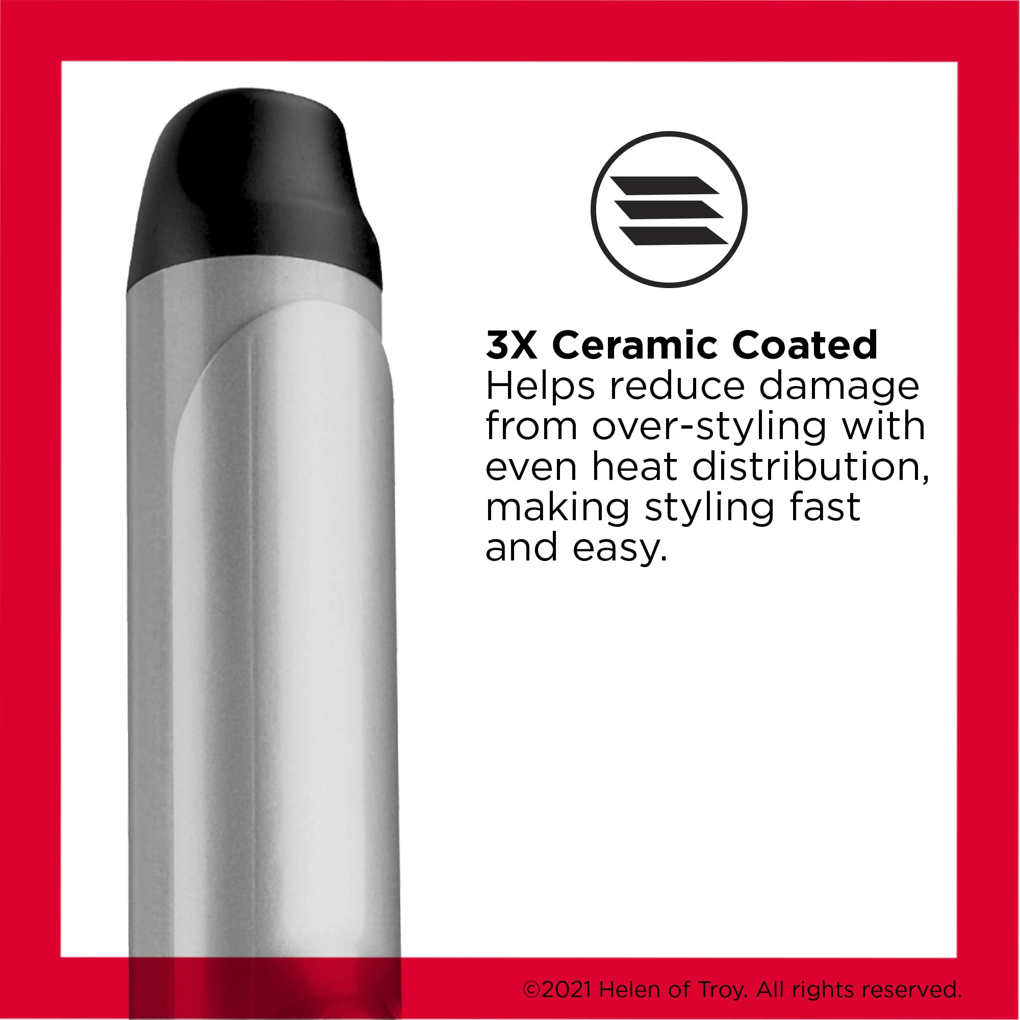 Revlon Perfect Heat 1-1/2 inch barrel with clamp and thumb lever for easy styling