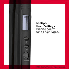 Revlon Perfect Heat 430°F high heat for faster straightening sessions.