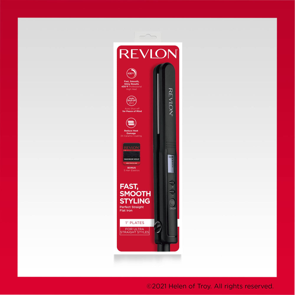 Revlon Perfect Heat auto shut-off and lock for safe storage.