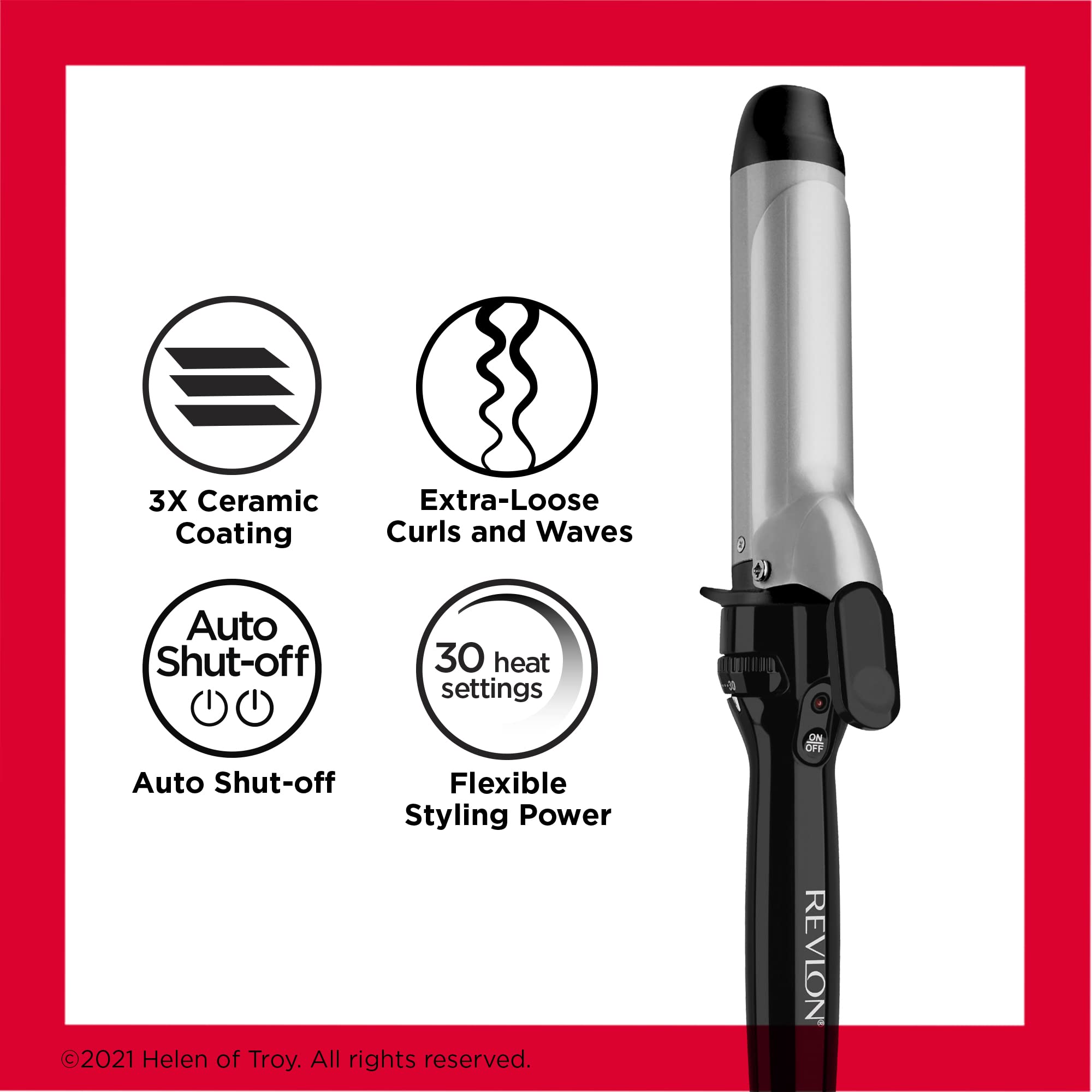 Revlon Perfect Heat built-in prop stand keeps the counter organized