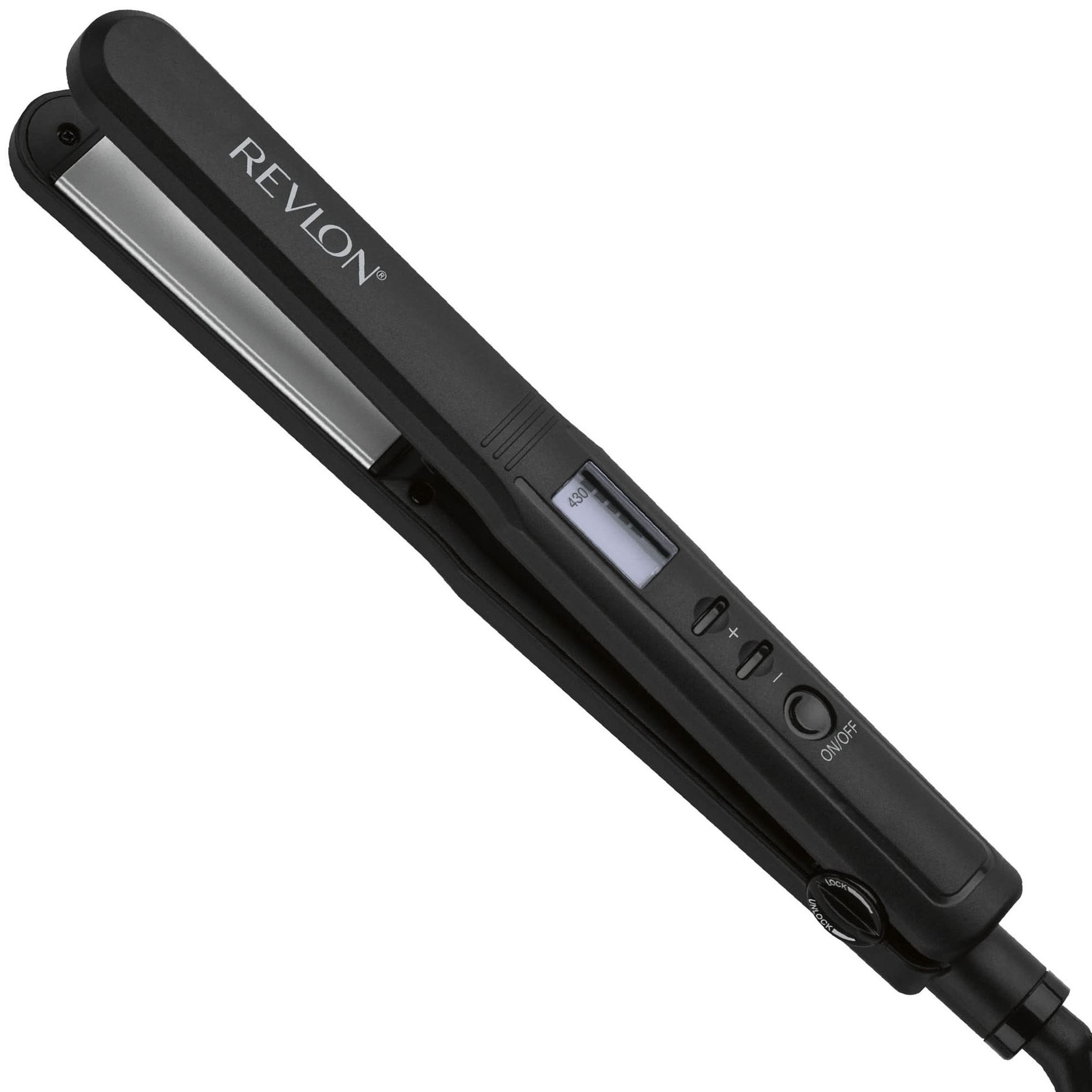 Revlon Perfect Heat 1-inch ceramic plates for sleek straight styles.