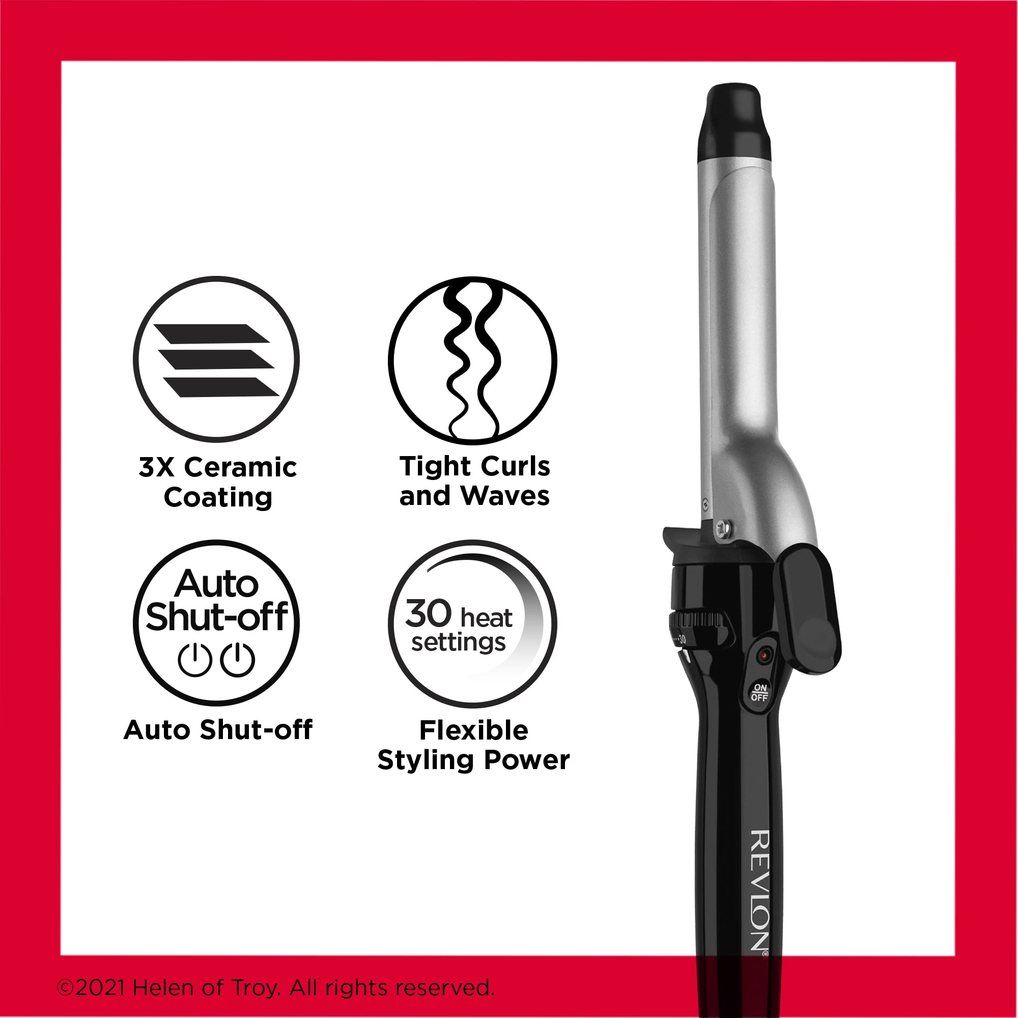 Revlon Perfect Heat swivel cord close-up enables smooth movement while styling.