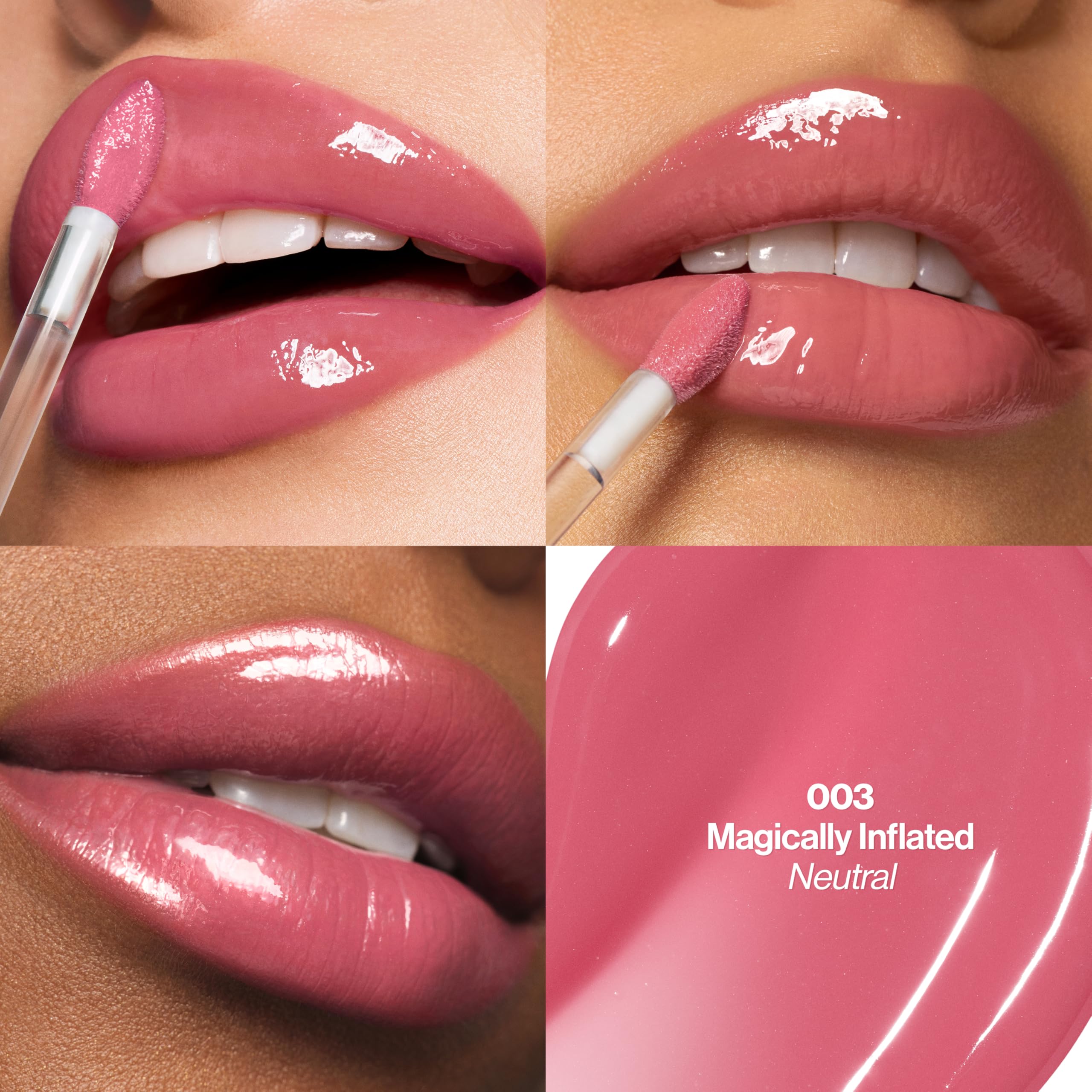 Aplicación suave de REVLON en labios con textura sedosa.