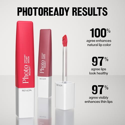 Revlon PhotoReady Instant Plump Serum, cobertura suave que realza el color natural.