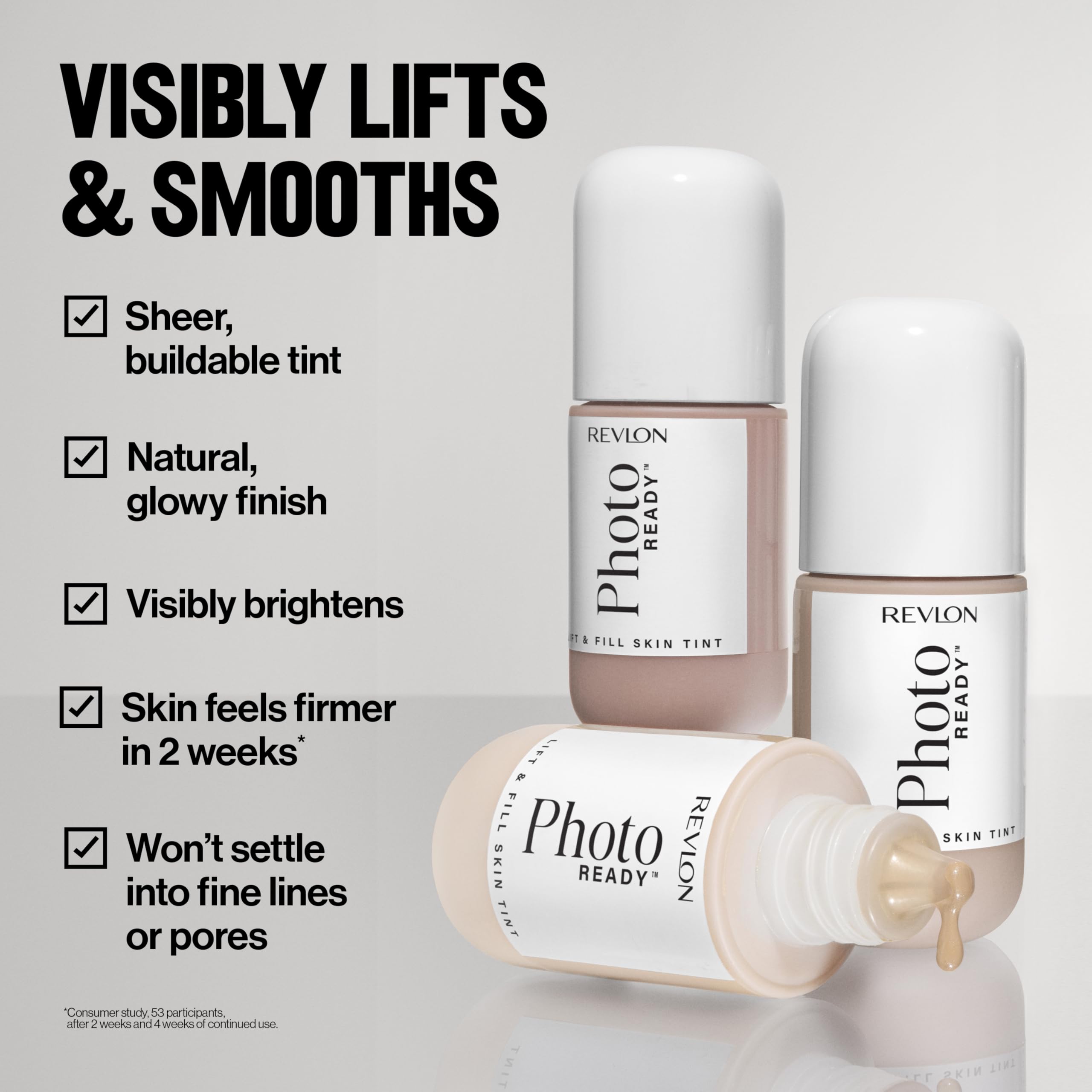 REVLON PhotoReady Lift + Fill: cobertura construible que se adapta al tono.