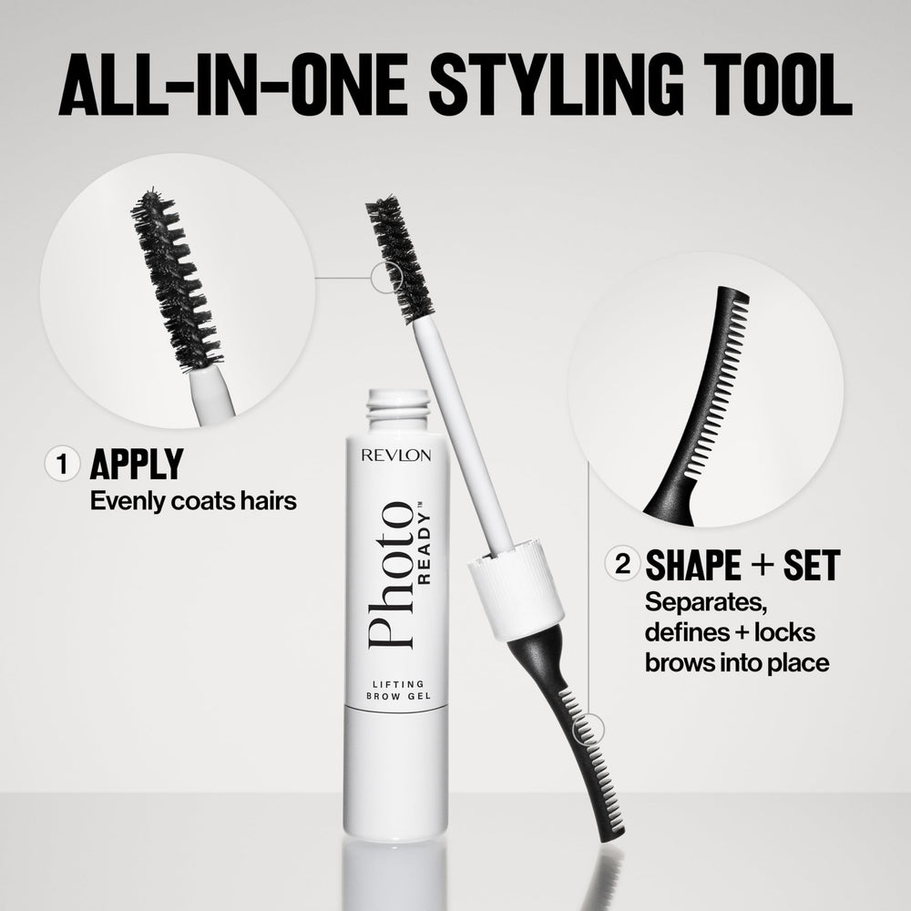 REVLON PhotoReady Lifting Brow Gel facilita peinado rápido y flexible de cada pelo.
