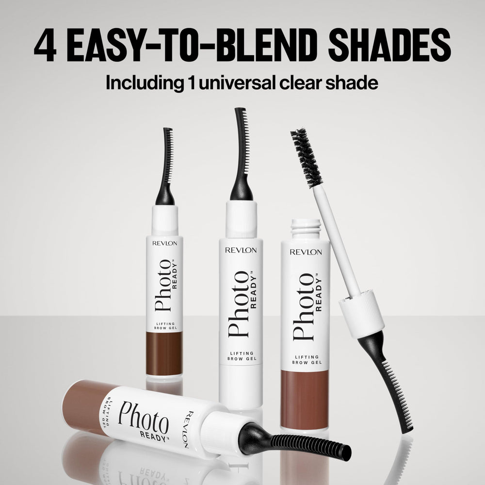 REVLON PhotoReady Lifting Brow Gel tono universal claro para cejas sin color.