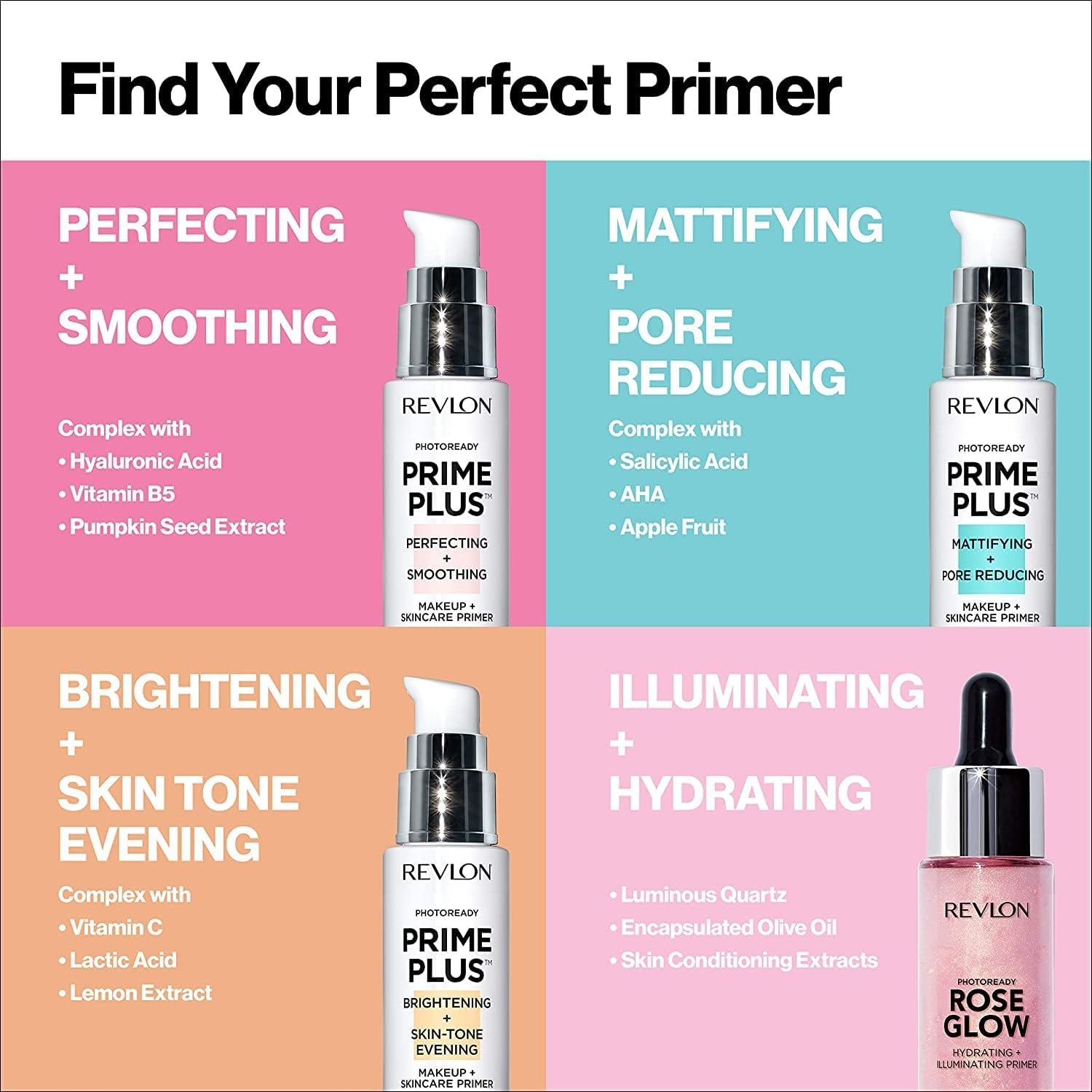 REVLON PhotoReady Primer presentación compacta para retoques diarios.