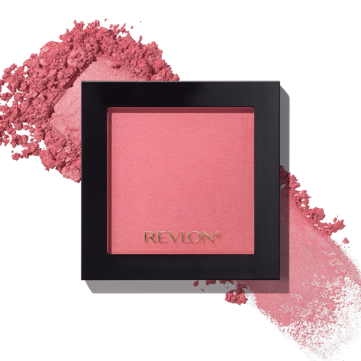 Revlon Powder Blush Mauvelous compact swatch showing buildable color