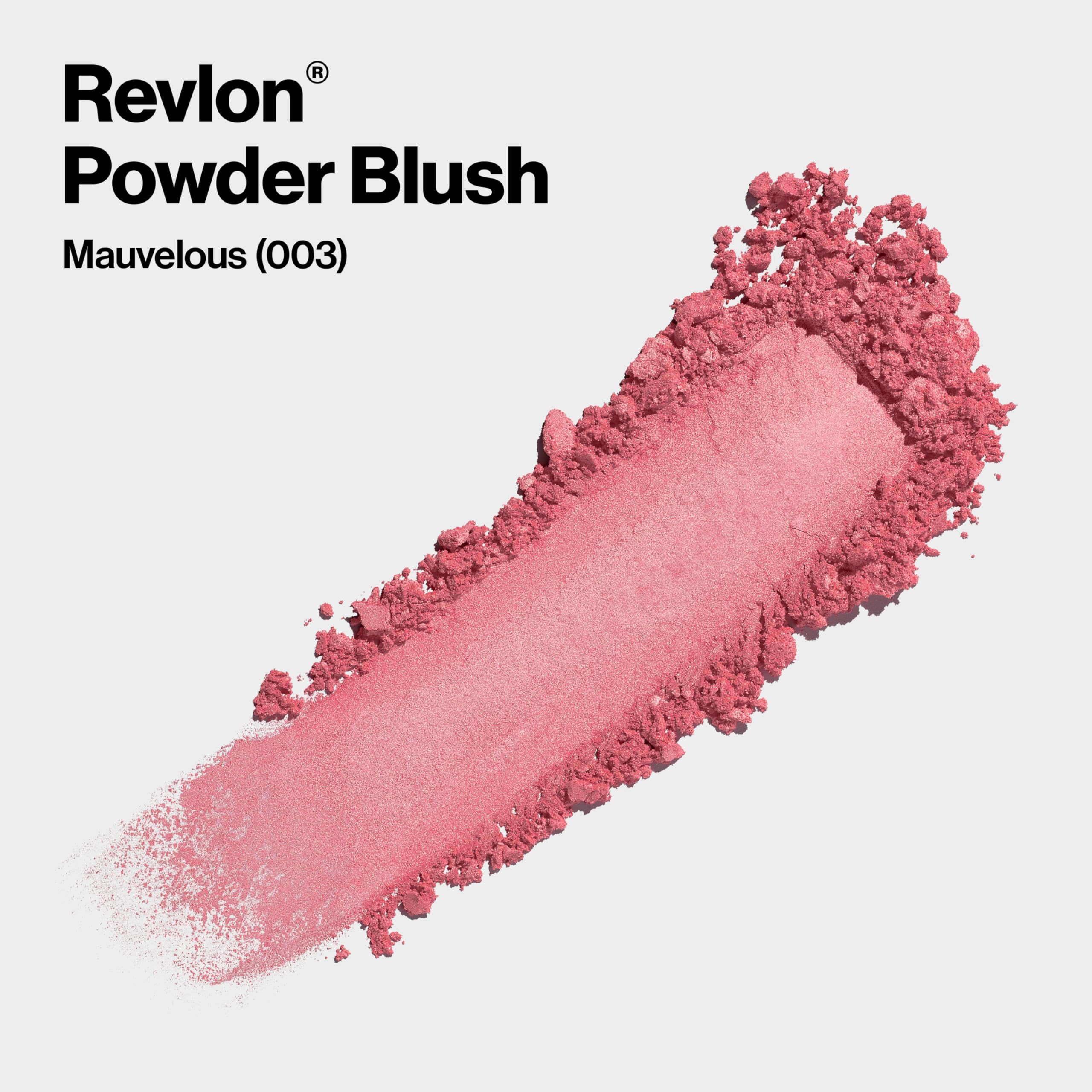 Revlon Powder Blush builds color from soft to bold on the cheeks
