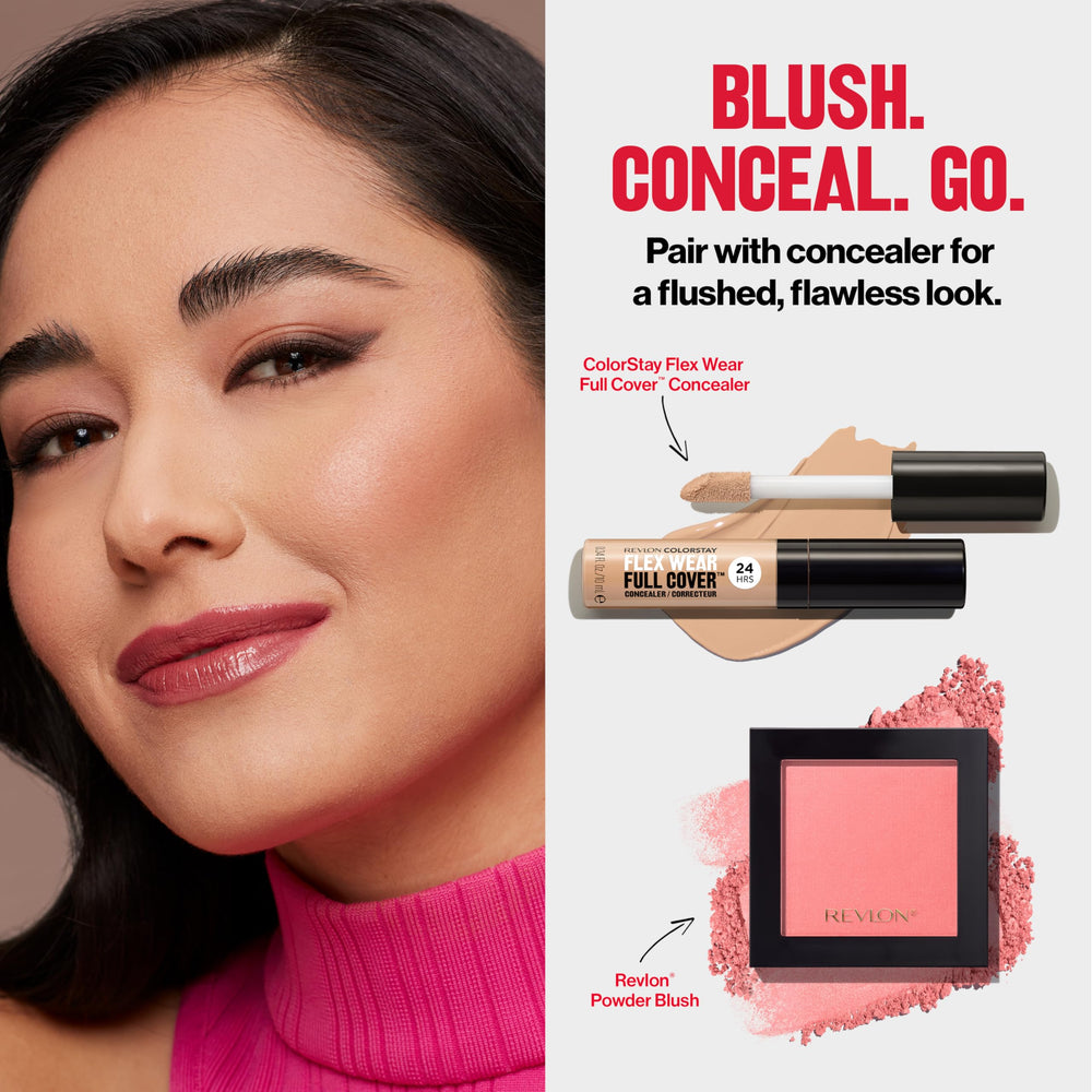 Revlon Longwear Powder Blush color stays true throughout the day