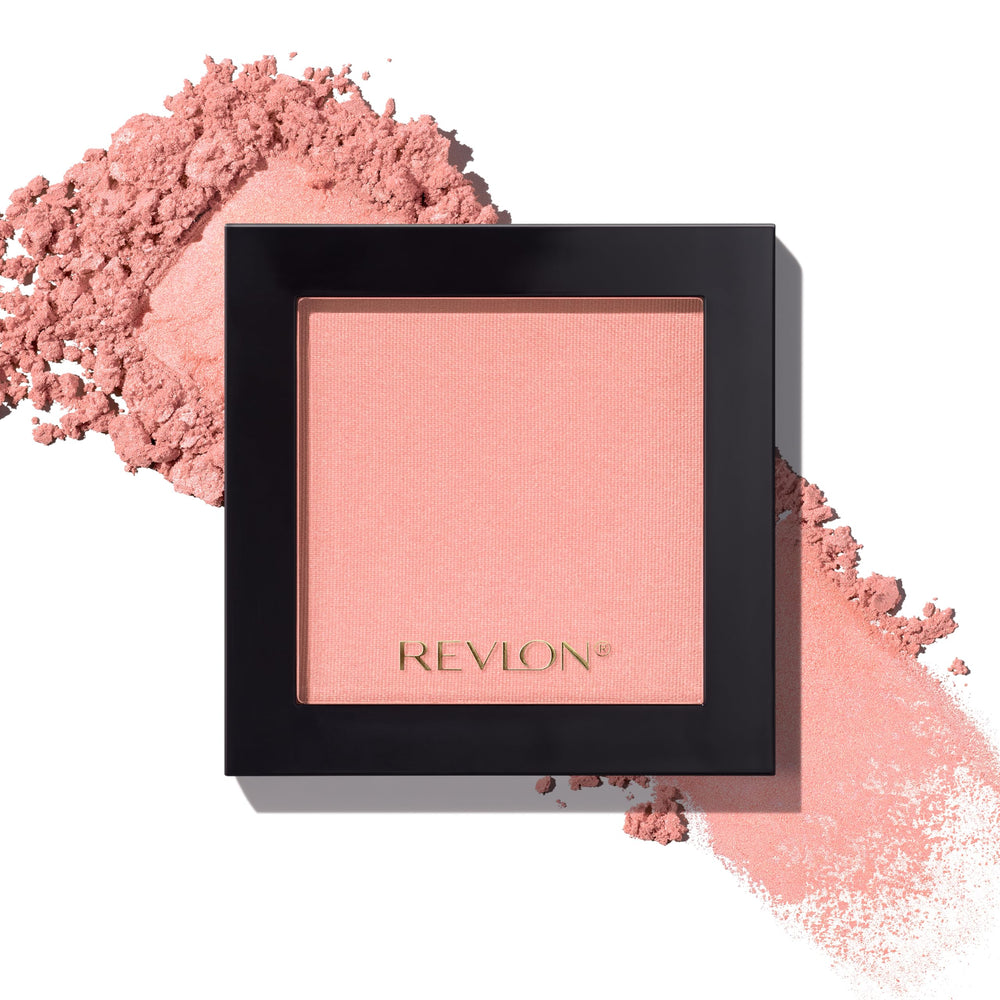 Revlon Powder Blush Oh Baby Pink compact demonstrates buildable color for day-to-night looks