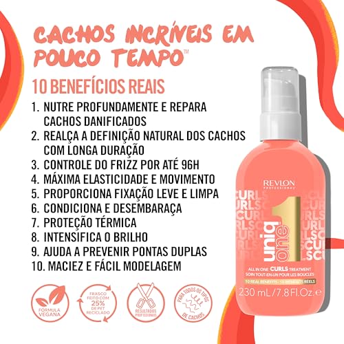 Revlon Professional UniqOne Curls, definición de rizos y textura flexible