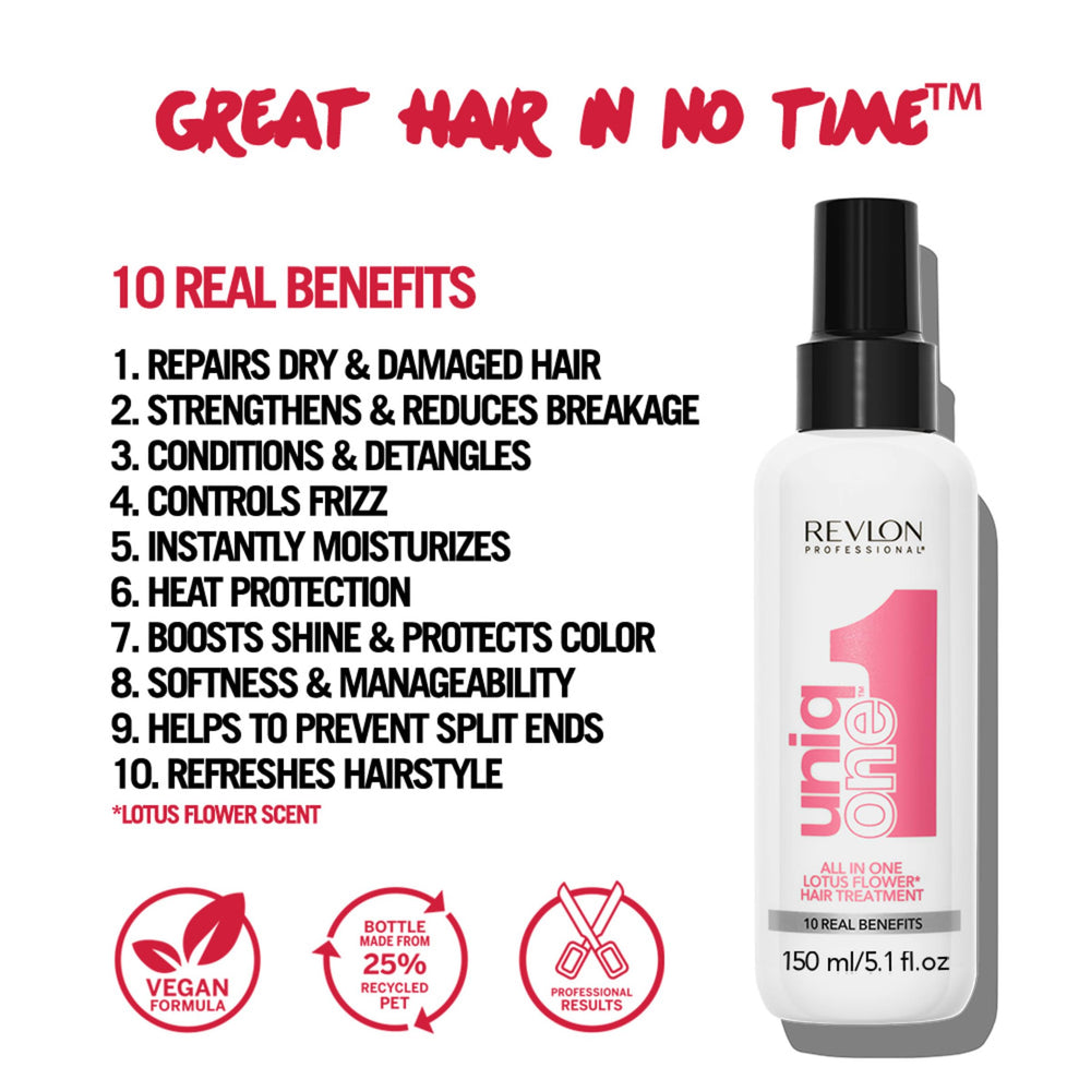 Desenredado suave del cabello con UniqOne