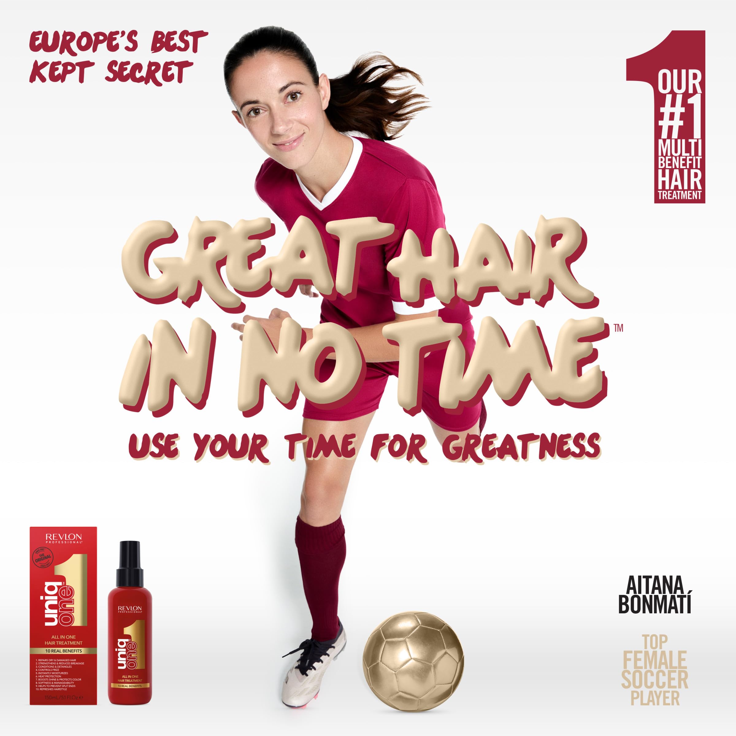 REVLON PROFESSIONAL UniqOne for dry hair delivers frizz control and shine.