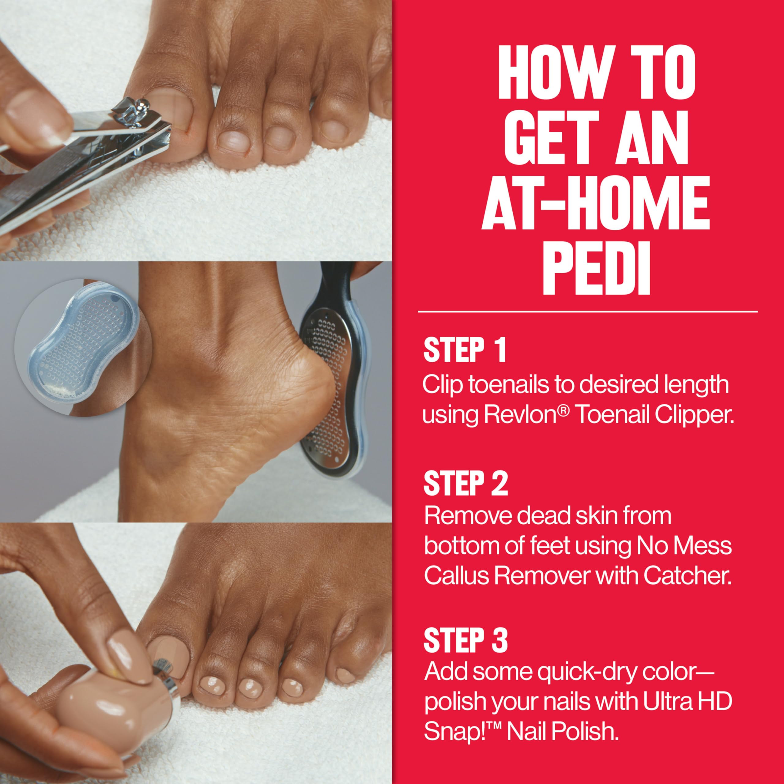 Revlon Salon-like exfoliation at home for smoother feet