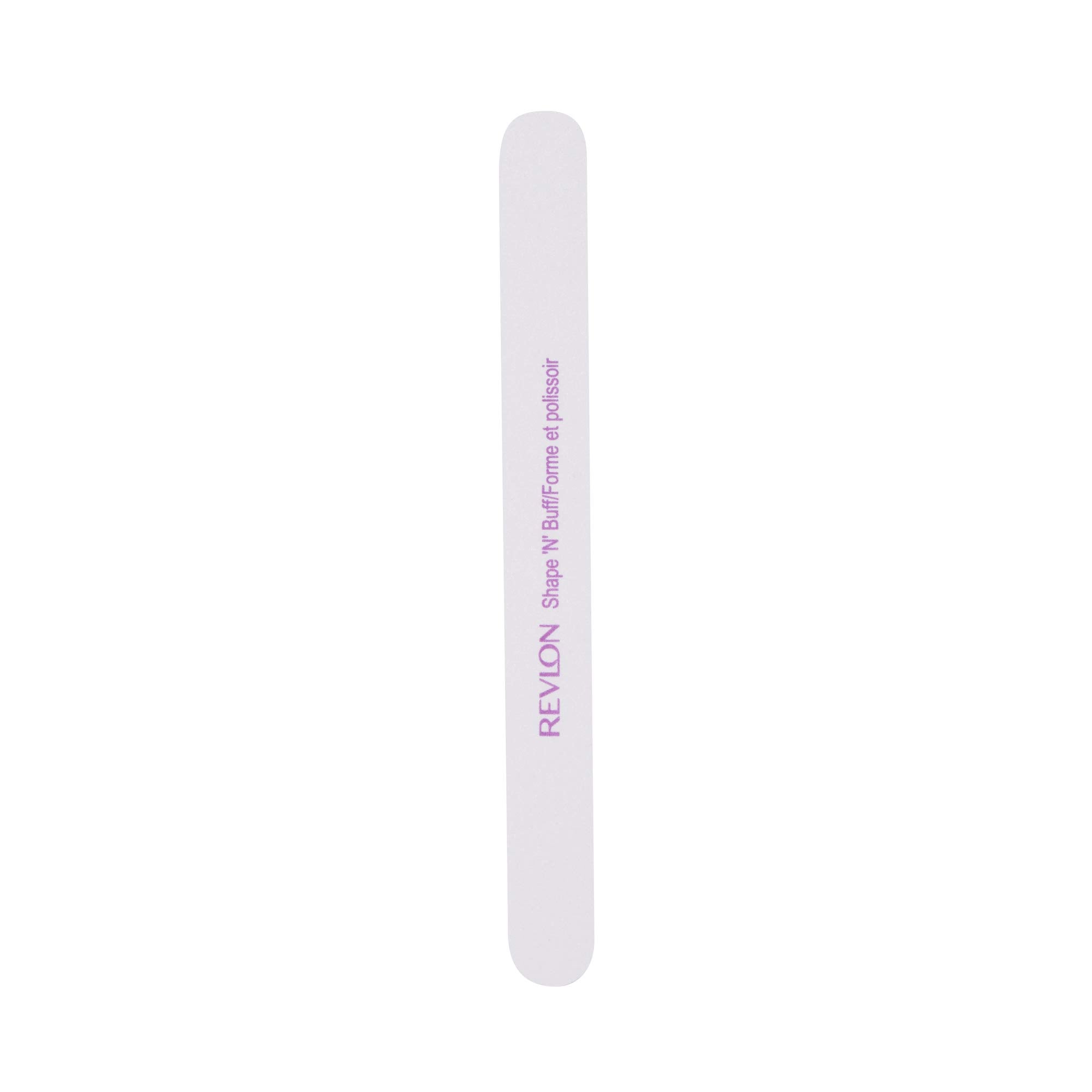 Revlon Shape N Buff showing the shaping surface shaping nail edges.