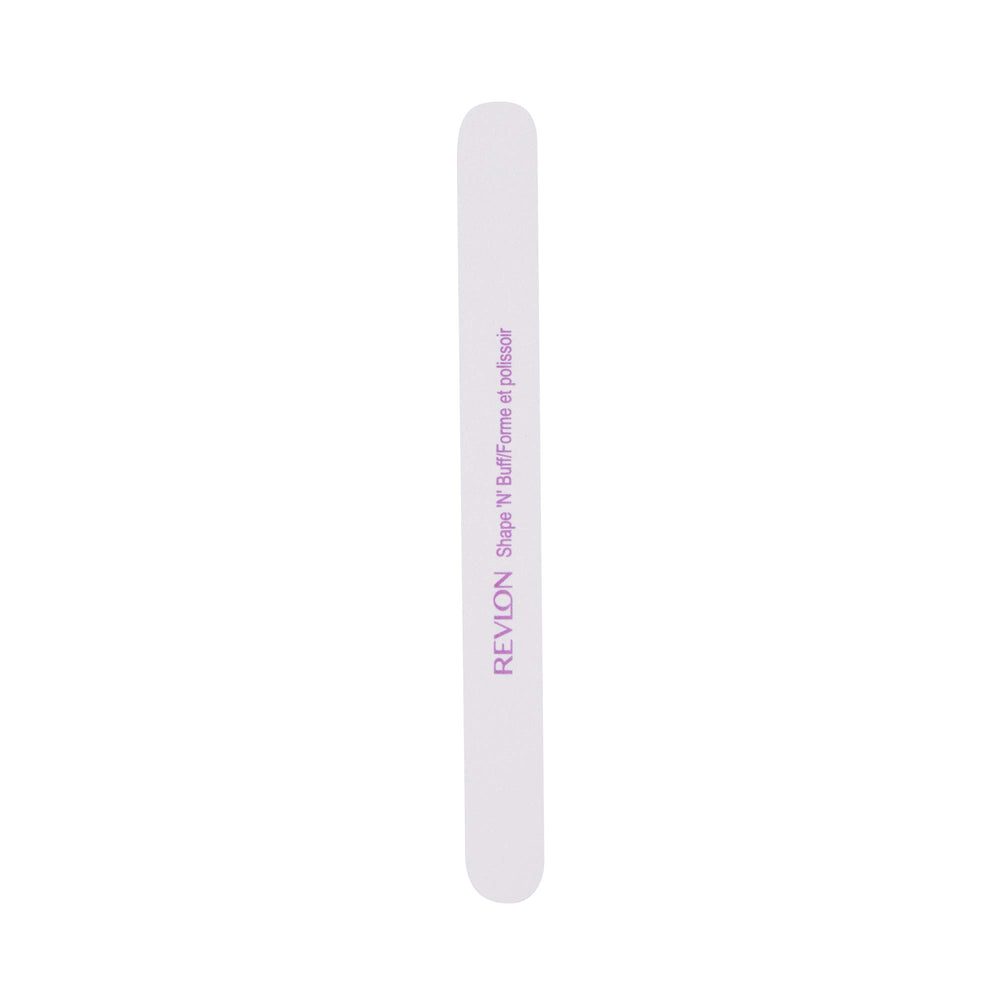 Revlon Shape N Buff showing the shaping surface shaping nail edges.