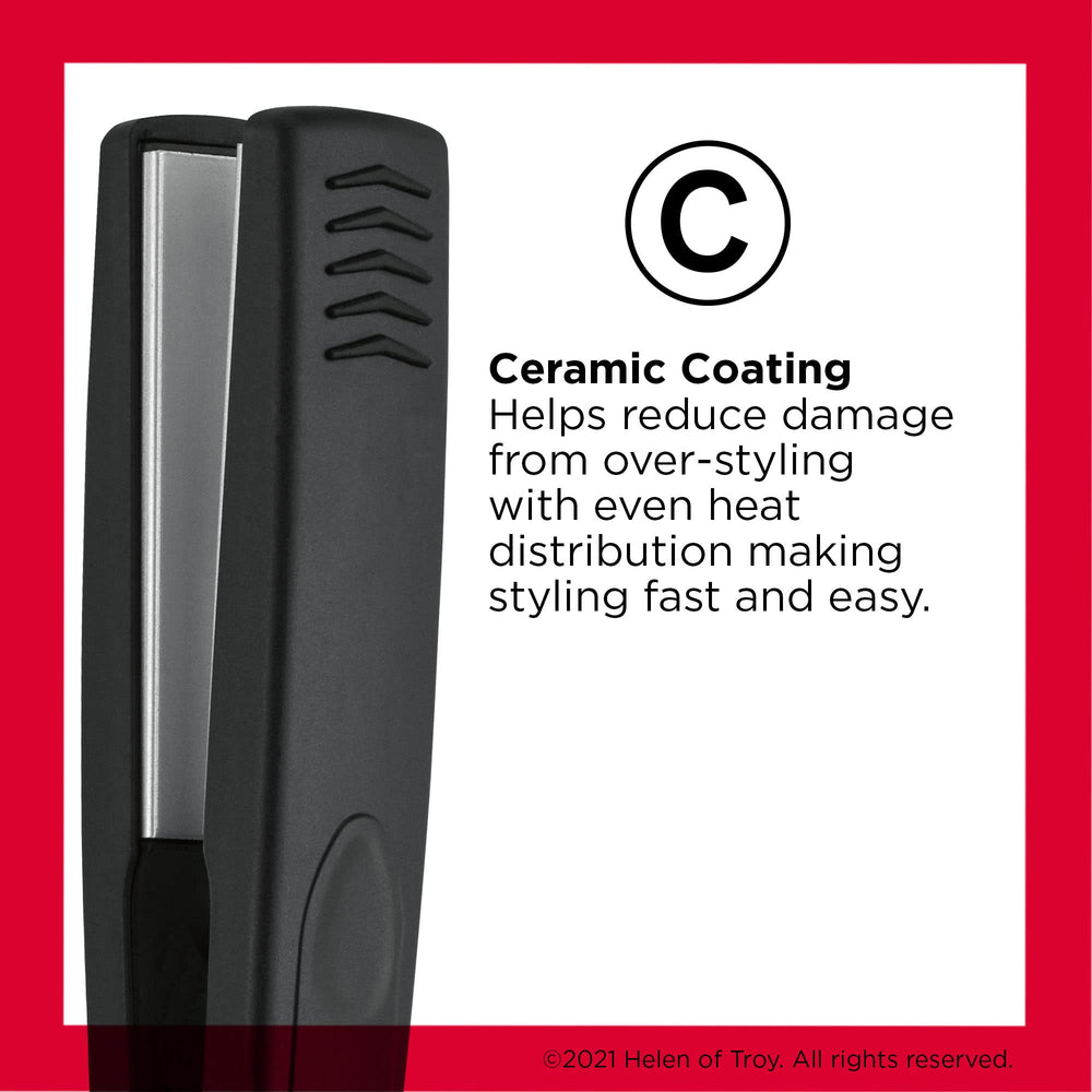 REVLON Smooth and Straight provides 400°F high heat for fast styling.