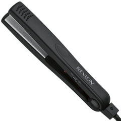 REVLON Smooth and Straight flat iron with ceramic coating for gentle, even heat on hair.