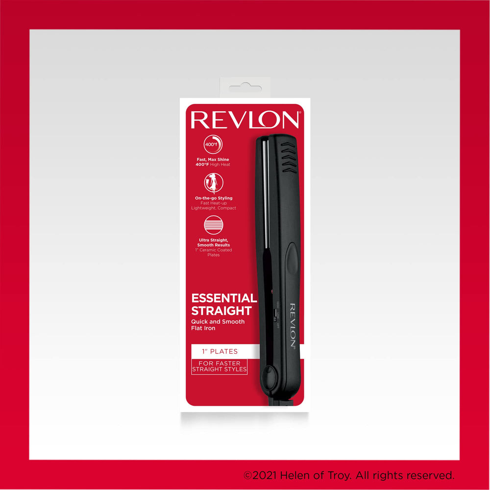REVLON Smooth and Straight compact design for travel and quick touch-ups.