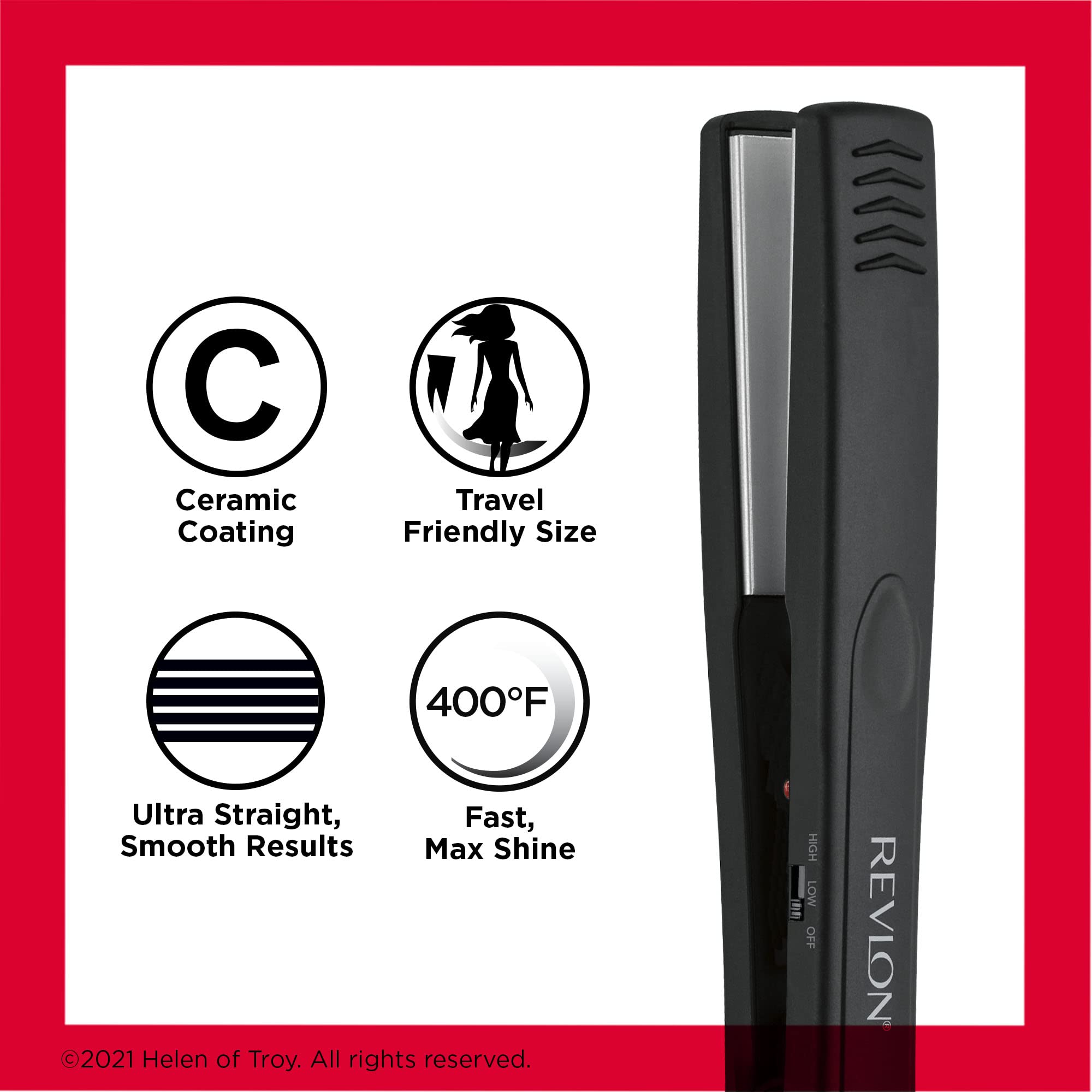 REVLON Smooth and Straight delivers straight, shiny results with ease.