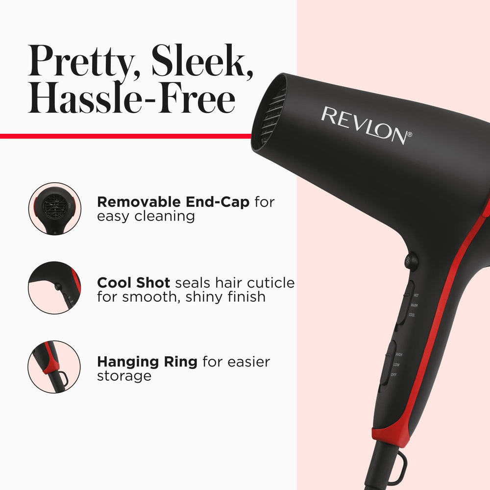 REVLON SmoothStay coconut oil infused barrels for a silky drying feel.