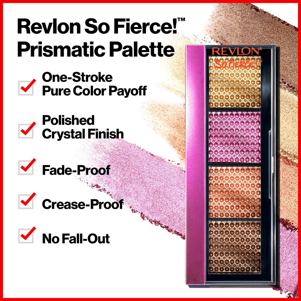 REVLON So Fierce Paleta Prismática sombras prismáticas para looks ahumados duraderos