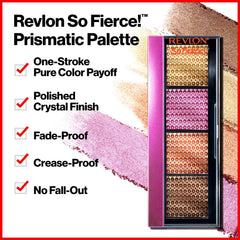 REVLON So Fierce Paleta Prismática sombras prismáticas para looks ahumados duraderos